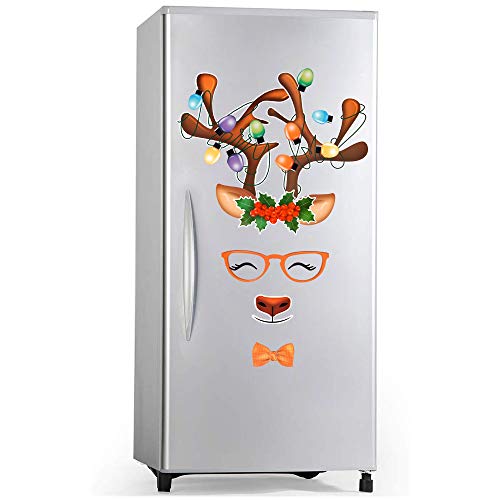 Product Cover D-FantiX Reindeer Refrigerator Magnets Set of 20, Cute Fun Holiday Magnets for Fridge Dishwasher Christmas Magnets Garage Door Christmas Decorations