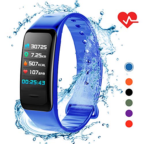 Product Cover Lixada Fitness Tracker HR,Activity Tracker Watch with Heart Rate Monitor,IP67 Waterproof Smart Fitness Band with Step Counter,Calorie Counter,Sleep Monitoring,Pedometer Watch for Kids Women Men