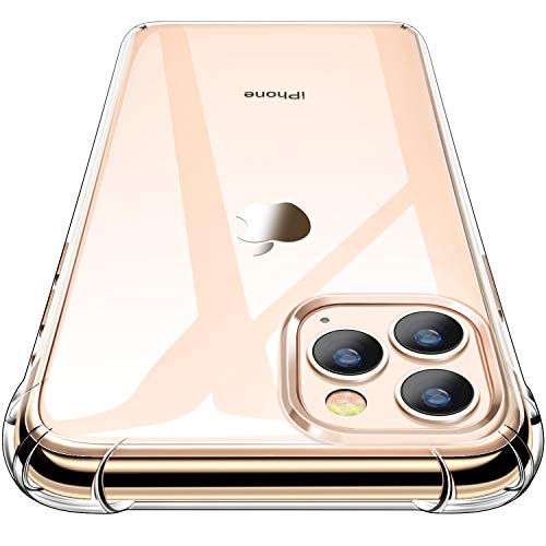 Product Cover iPhone 11 Pro Max Case, CANSHN Clear Protective Heavy Duty Case with Soft TPU Bumper [Slim Thin] Case for iPhone 11 Pro Max 6.5 Inch (2019)-Crystal Clear