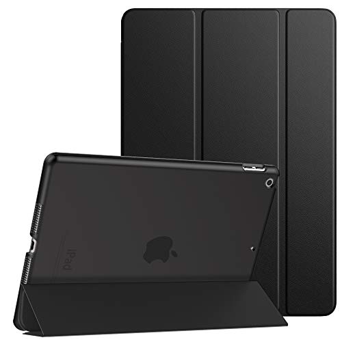 Product Cover Dadanism Smart Case for New iPad 10.2 2019, iPad 7th Generation Case 10.2 inch, [Shock Absorption] Ultra Slim Lightweight Trifold Stand Cover with Translucent Frosted Hard Back, Auto Sleep/Wake, Black
