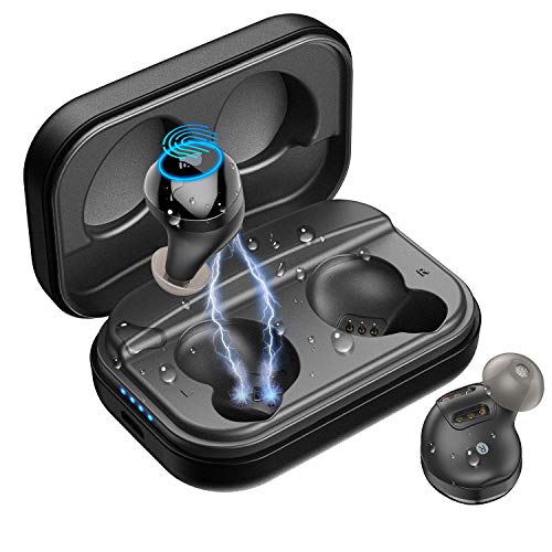 Product Cover Wireless Earbuds Graphene Driver Speaker Deep Bass For Running Sports 66H TWS Earphone Single or Dual Use 24 Bit Hi-res Stereo Bluetooth 5.0 Headphone IPX7 Waterproof In-ear Headset Noise-Cancelling