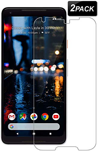Product Cover (2PACK) ilovepo Google Pixel 2XL Screen Protector,Tempered Glass Screen Protector for Pixel 2XL[Anti-Glare][Bubble-Free][0.26mm][Anti-Scratch][HD-Clear]