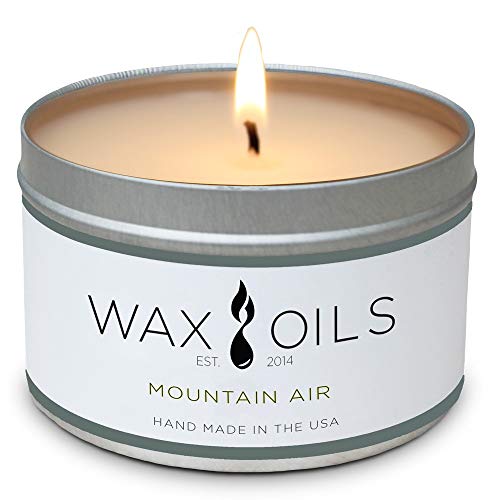 Product Cover Wax and Oils Soy Wax Aromatherapy Scented Candles (Mountain Air) 8 Ounces. Single