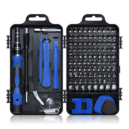 Product Cover Gocheer Screwdriver Set,115 in 1 Magnetic Screwdriver Bit Set,Mini Precision Magnetic Hand Work Repairing Tools with Case For Iphone,PC,Watch,Laptop,Glasses,Electronics,Jewelers