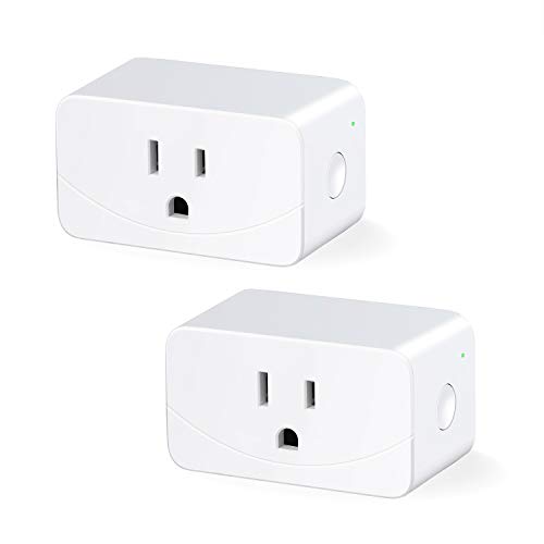 Product Cover meross Mini Smart Plug WiFi Outlet 16A, Alexa and Google Voice Control, App Remote Control, Timer, FCC and ETL Certified, No Hub Required, 2 Pack