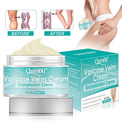 Product Cover Varicose Veins Cream, Varicose Vein & Soothing Leg Cream, Natural Varicose & Spider Veins Treatment, Strengthen Capillary Health, Improve Blood Circulation, Tired and Heavy Legs Fast Relief