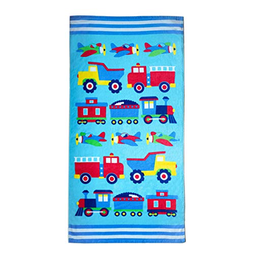 Product Cover Wildkin Kids 100% Cotton Beach Towel for Boys and Girls, Perfect for Beach and Pool Time Fun, Certified OEKO-TEX Standard 100, Colorful Designs Coordinate with Our Lunch Boxes and Duffels