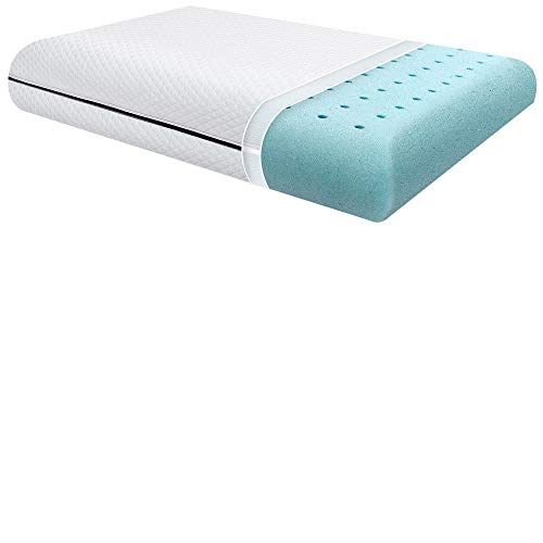 Product Cover ZAMAT Premium Gel Memory Foam Pillow, Breathable & Supportive Bed Pillows for Sleeping, Hypoallergenic Cooling Pillow with Washable, Removable Cover, Best for Side, Back, Stomach Sleepers