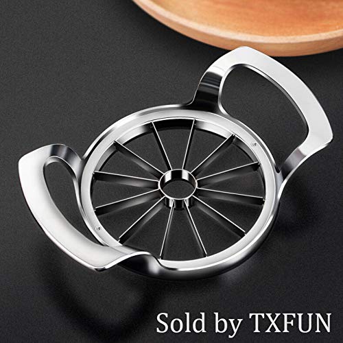 Product Cover TXFUN Apple Slicer and Corer, 12-Blade Extra Large Apple Corer, Stainless Steel Ultra-Sharp Apple Peeler, Easy Grip Divider for Up to 4 Inches Apples Pears Tomato Potato