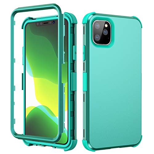 Product Cover SKYLMW iPhone 11/XI Pro MAX Case, Hybrid Three Layer Shock-Absorption with Hard PC Soft Silicone Protective Cover for iPhone 11/XI MAX Pro 6.5 inch 2019，Green