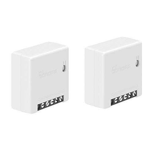 Product Cover 2pcs SONOFF MINI 10A Smart WiFi Wireless Light Switch, Universal DIY Module for Smart Home Automation Solution, Compatible with Alexa & Google Home Assistant, Compatible with IFTTT, No Hub Required