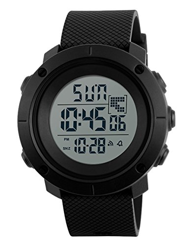 Product Cover Boys Watch Digital Sports Waterproof Military Back Light Teenager Watch Black (Age for 15-20)