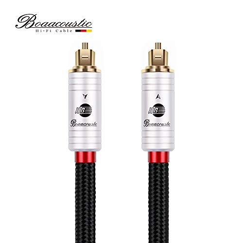 Product Cover JIB Boaacoustic HiFi Fiber Optical Audio Cable, Toslink Cable Male to Male (S/PDIF) - 4.9ft/1.5M