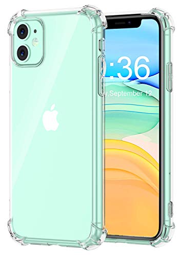 Product Cover RKINC Case for Apple iPhone 11 6.1 2019, Reinforced Corners Soft Cushion TPU Cover Transparent Ultra Thin, Lightweight, Flexible and Scratch Resistant Silicone Case for Apple iPhone 11 6.1 2019