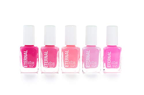 Product Cover Eternal 5 Collection: So Pink - 5 Pieces Set: Long Lasting, Quick Dry Nail Polish