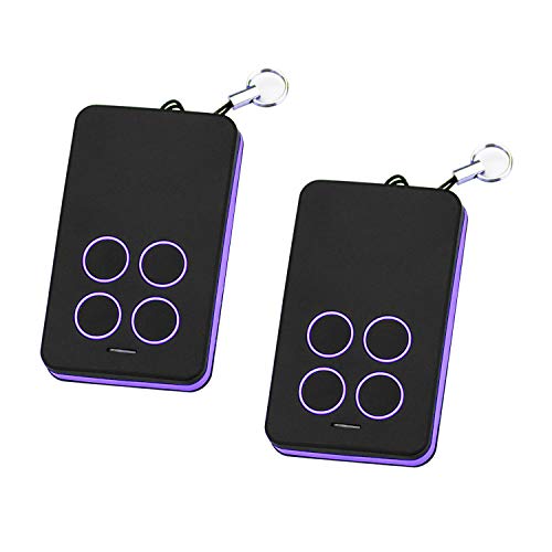 Product Cover Refoss Garage Door Remote Control, Purple Learn Button Compatible with Chamberlain 950D 953D 956D, LiftMaster 370LM 371LM 372LM 373LM, Craftsman 139.53753 Remote Security+ 315MHz (2 Pack)