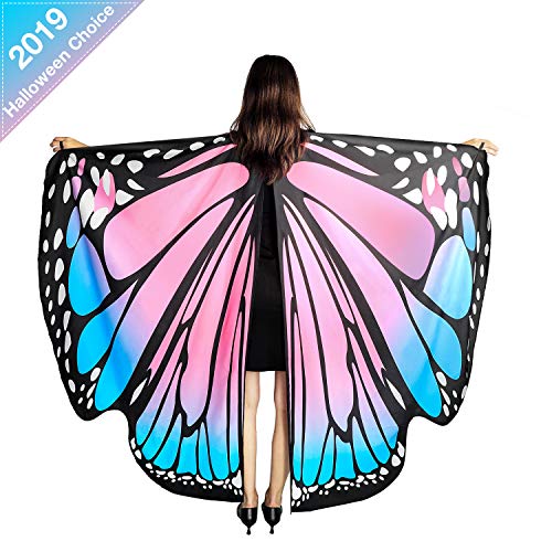 Product Cover SIPU Butterfly Wings for Women, Monarch Butterfly Shawl Cape Halloween Costume