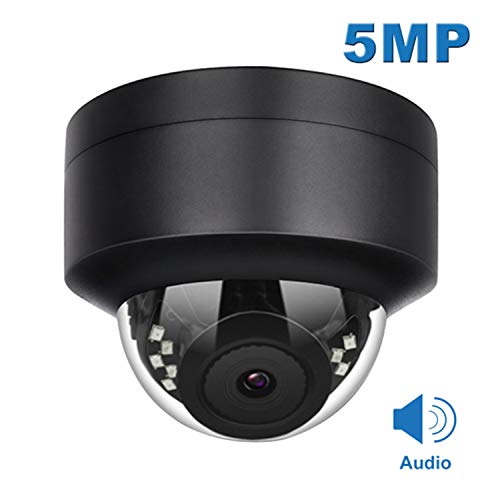 Product Cover Anpviz 5MP PoE IP Dome Camera with Microphone(Compatible Hikvision),Audio, IP Security Camera Outdoor Night Vision 98ft Weatherproof IP66 Indoor Outdoor ONVIF Compaliant Wide Angle 2.8mm #IPC-D250B-S
