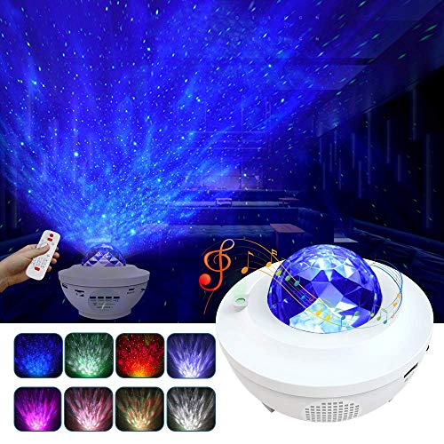 Product Cover Night Light for Kids, LBell 3 in 1 Star Projector w/LED Nebula Cloud for Bedroom/ Game Rooms/ Home Theatre/ Night Light Ambiance with Bluetooth Speaker, Voice Control& Remote Control