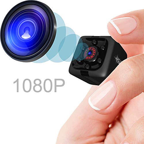 Product Cover Mini Spy Camera 1080P Hidden Camera | Portable Small HD Nanny Cam with Night Vision and Motion Detection | Perfect Indoor Covert Security Camera for Home and Office | Hidden Spy Cam | Built-in Battery