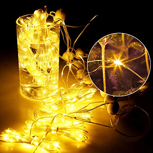 Product Cover Leadpo Fairy Curtain Lights, 9.8X9.8ft 8 Modes Safety Window Lights with Remote Controller, USB Plug in Twinkle Lights for Weddings, Parties, Backdrop, Wall Decorations, 300 Led(Warm White)