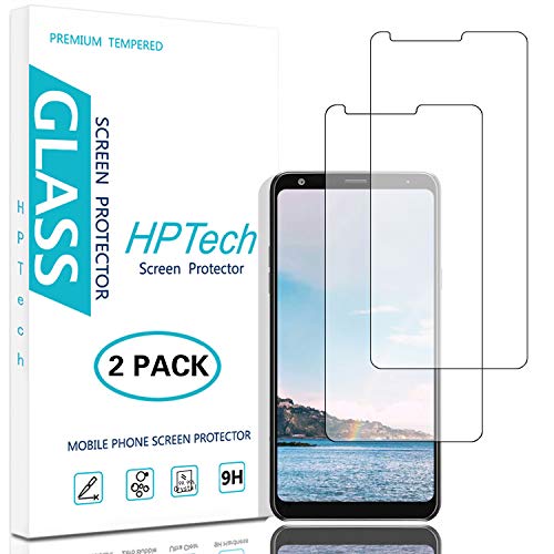 Product Cover HPTech LG Stylo 5 Screen Protector - [2-Pack] Tempered Glass Film for LG Stylo 5 Easy to Install, Bubble Free with Lifetime Replacement Warranty