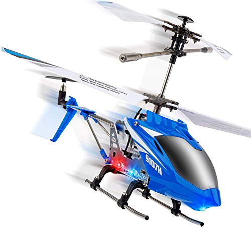 Product Cover Syma S107H Remote Control Helicopter - w/ Altitude Hold Indoor RC Helicopter for Adults, Flying Toys for Kids (Blue)