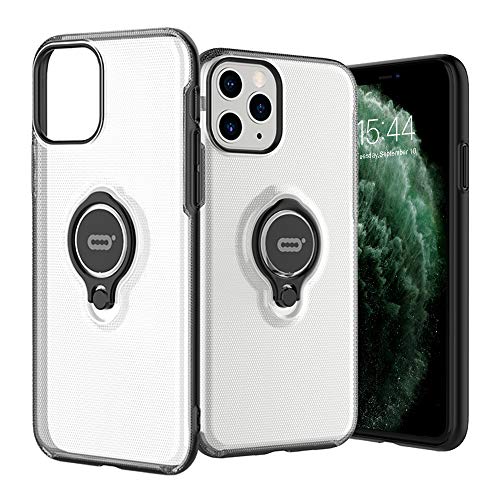 Product Cover ICONFLANG iPhone 11 Pro Case with Ring 5.8 inch, Anti-Scratch Case with 360 Degree Rotation Finger Ring holer Kickstand Work with Magnetic Car Mount for Apple iPhone 11 Pro (2019) - Translucent