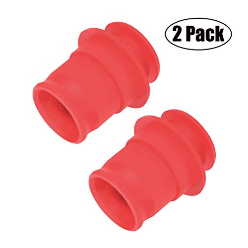 Product Cover ZHSMS Universal Cigarette Lighter Cover Cap waterproof Dustproof Cover for Auto Car Cigarette Lighter Socket Plug Cover Dust Cap Car Accessory 2Pack(Red)