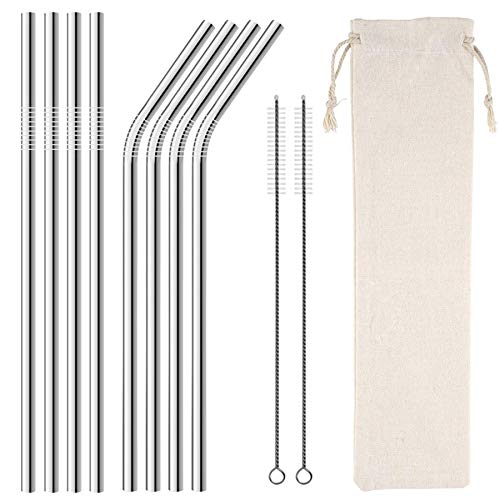 Product Cover Homemo Metal Stainless Steel Straws Drinking Straws Reusable FDA BPA- 10.5
