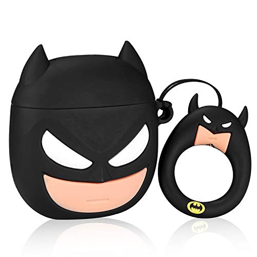 Product Cover Gift-Hero Compatible with Airpods 1&2 Soft Silicone Cute Case,Cartoon Fun Animal Funny Cool Design Designer Kits Character Skin Fashion Chic Cover for Girls Boys Kids Teens Air pods (3D Bat)