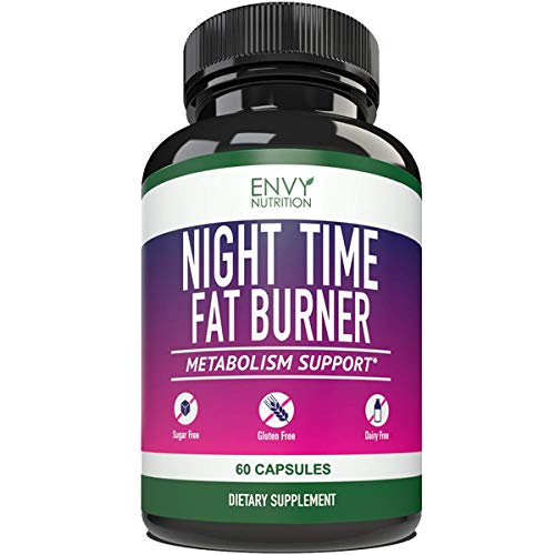 Product Cover Night Time Fat Burner - Metabolism Support, Appetite suppressant and Weight Loss Diet Pills for Men and Women - 60 Capsules