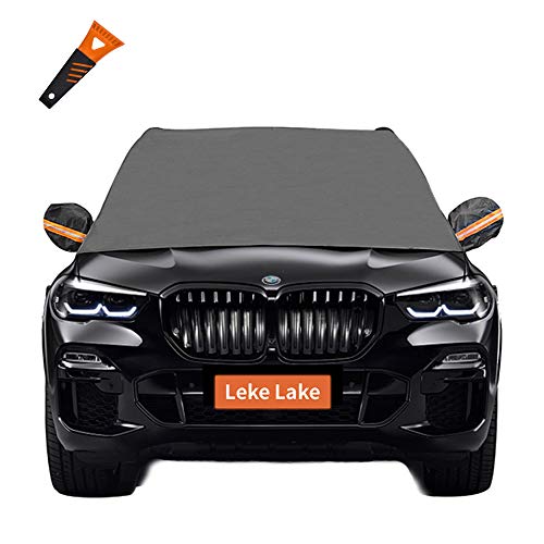 Product Cover Leke Lake Car Windshield Snow Cover Ice Removal +Bonus Item.Windshield Ice Cover Windshield Protector Snow Cover for Most Car,Suvs...