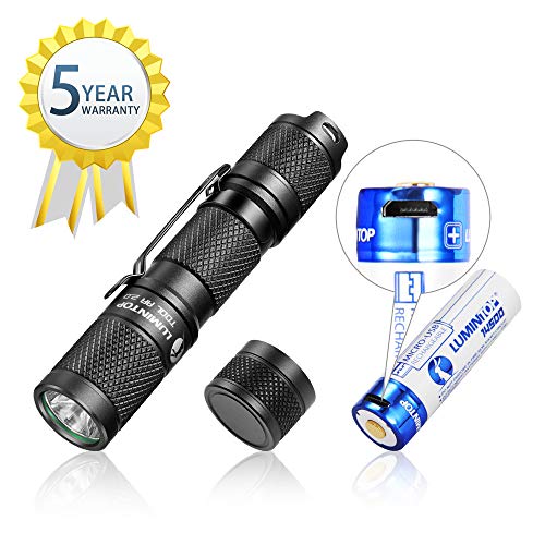 Product Cover LUMINTOP TOOL AA 2.0 EDC Flashlight, Pocket-sized Keychain Flashlight, Super Bright 650 Lumens, 5 Modes with Mode Memory, IP68 Waterproof, Powered by One AA or 14500, for Camping Hiking Emergency