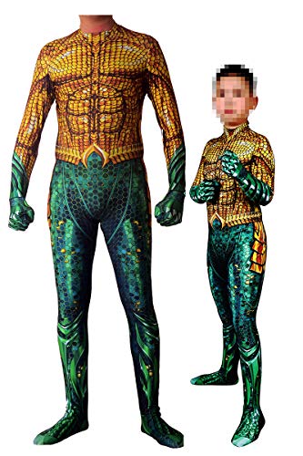 Product Cover Arthur Curry Aquaman Jumpsuit Justice League Superhero Halloween 3D Lycra Zentai