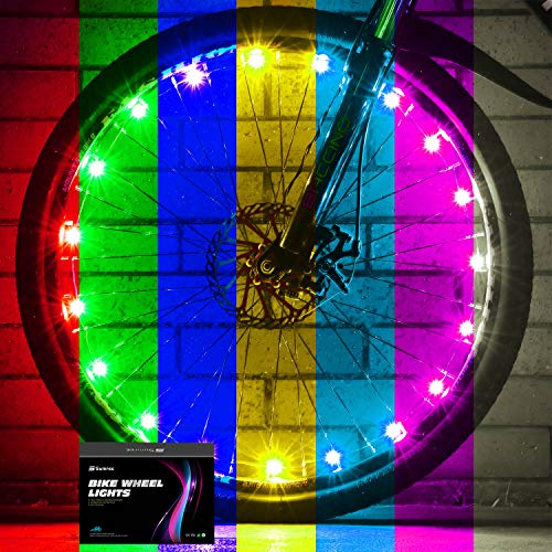 Product Cover Sumree Bike Wheel Lights LED Bike Spoke Light Super Bright Cycling Bicycle Light with Batteries Included (1 Wheel Pack) (Color-Changing)