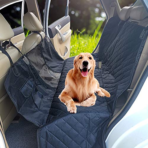Product Cover Dog Car Seat Back Seat Car Seat Covers for Pets Dog Car Seat Covers Hammock &Scratch Proof & Nonslip Backing(Black)