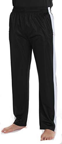Product Cover At The Buzzer Mens Athletic Tricot Track Pants 54952-BLK-XL Black