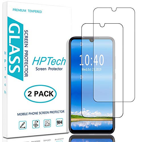 Product Cover HPTech Redmi Note 7 Screen Protector - (2-Pack) Tempered Glass Film for Xiaomi Redmi Note 7/ Redmi Note 7 Pro/Note 8/ Redmi 7 Easy to Install, Bubble Free with Lifetime Replacement Warranty