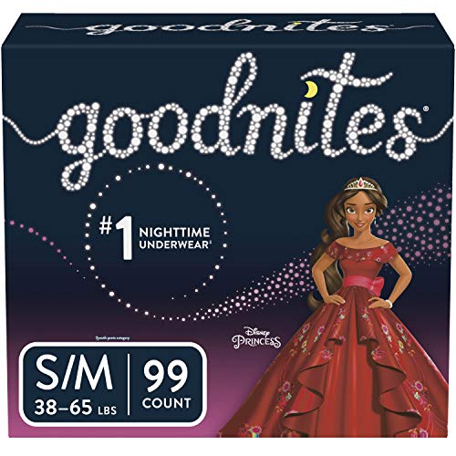 Product Cover Goodnites Bedwetting Underwear for Girls, Small/Medium(38-65 lb.), 99 Ct, Stock Up Pack (Packaging May Vary)