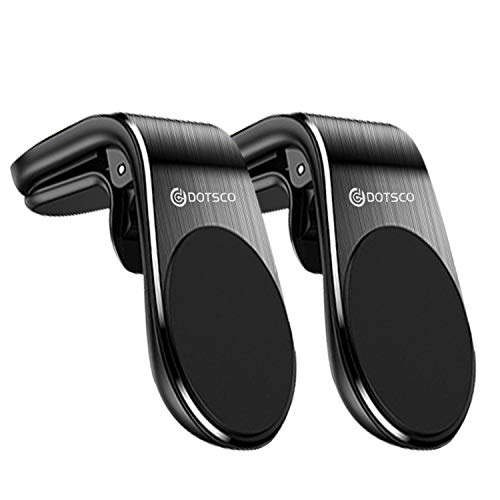 Product Cover Car Mount Phone Holder, [2 Pack] DOTSCO Universal Smartphone Air Vent Magnetic Cradle Compatible with iPhone Xs Max XR X 8 7 6 Plus 6s SE 5s 4 Galaxy S10 S9 S8 S7 S6 S5 S4 Nexus
