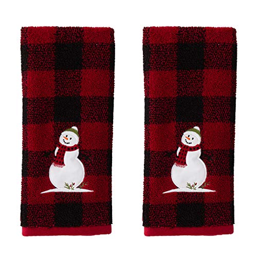 Product Cover SKL HOME by Saturday Knight Ltd. Woodland Winter Hand Towel Set, Red