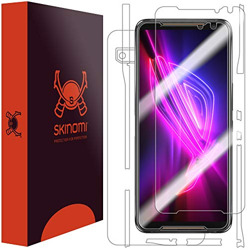 Product Cover Skinomi Full Body Skin Protector Compatible with ASUS ROG Phone 2 (2019)(Screen Protector + Back Cover) TechSkin Full Coverage Clear HD Film