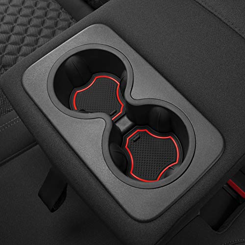 Product Cover CupHolderHero for Chevy Blazer 2019-2020 Custom Liner Accessories - Premium Cup Holder, Console, and Door Pocket Inserts 19-pc Set (Red Trim)