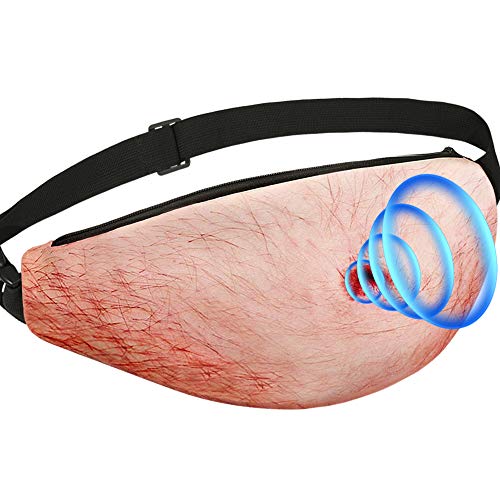 Product Cover Squeaky Funny Gifts Gag Gifts with Sound Screaming White Elephant Gifts Funny 2019 New Upgraded Dad Beer Belly Fanny Bag Gag Prank Christmas Gifts for Men Dad Father Xmas Party