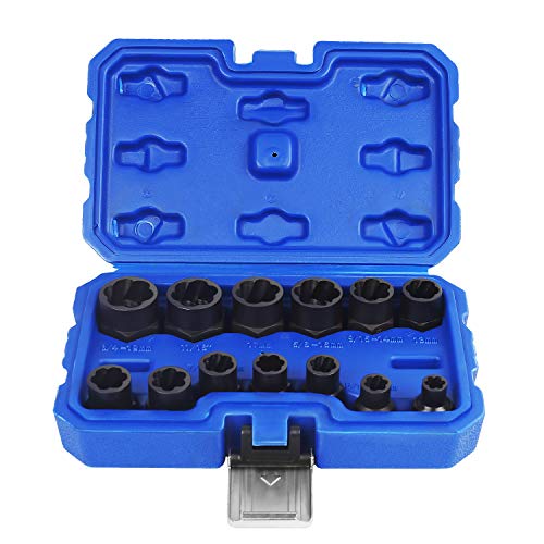 Product Cover Eapele Impact Bolt Nut Removal Extractor Socket Tool Set (13pcs)