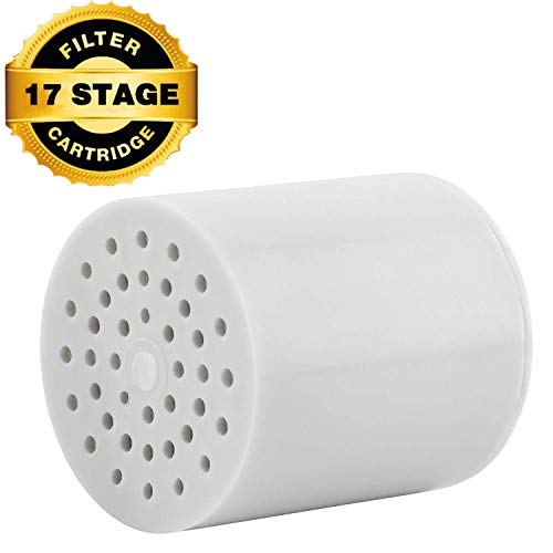 Product Cover 17 Stage Shower Filter Replacement Cartridge,Water Filter,Shower Head Filter,Hard Water Filter,Longest Lasting High Output Universal Shower Filter Blocks