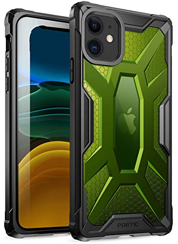 Product Cover iPhone 11 Case, Poetic Premium Hybrid Protective Clear Bumper Cover, Rugged Lightweight, Military Grade Drop Tested, Affinity Series, for Apple iPhone 11 (2019) 6.1 Inch, Citron Green