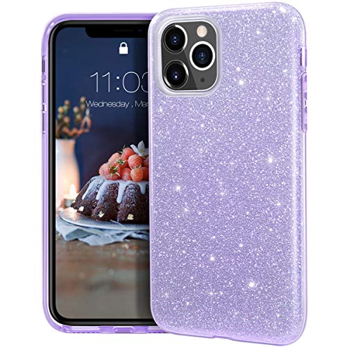 Product Cover MATEPROX iPhone 11 Pro Max case,Bling Sparkle Cute Girls Women Protective Case for iPhone 11 Pro Max 6.5inch(Purple)