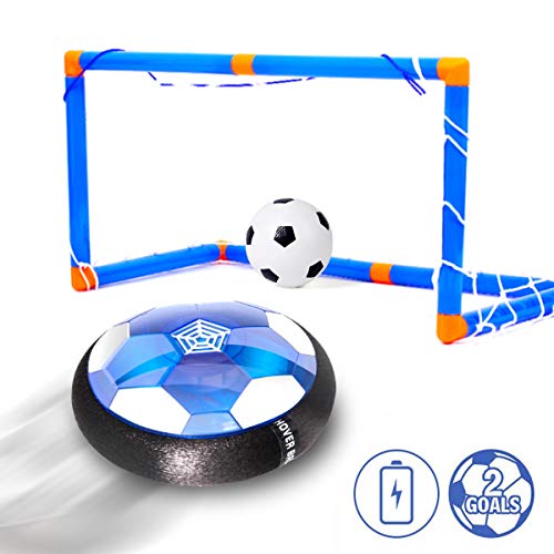 Product Cover Kids Toys Hover Soccer Ball Set , Homidic Rechargeable Air Power Soccer Ball with LED Lights, Children Toys Training Football Indoor Outdoor with 2 Gates, Including an Inflatable Ball